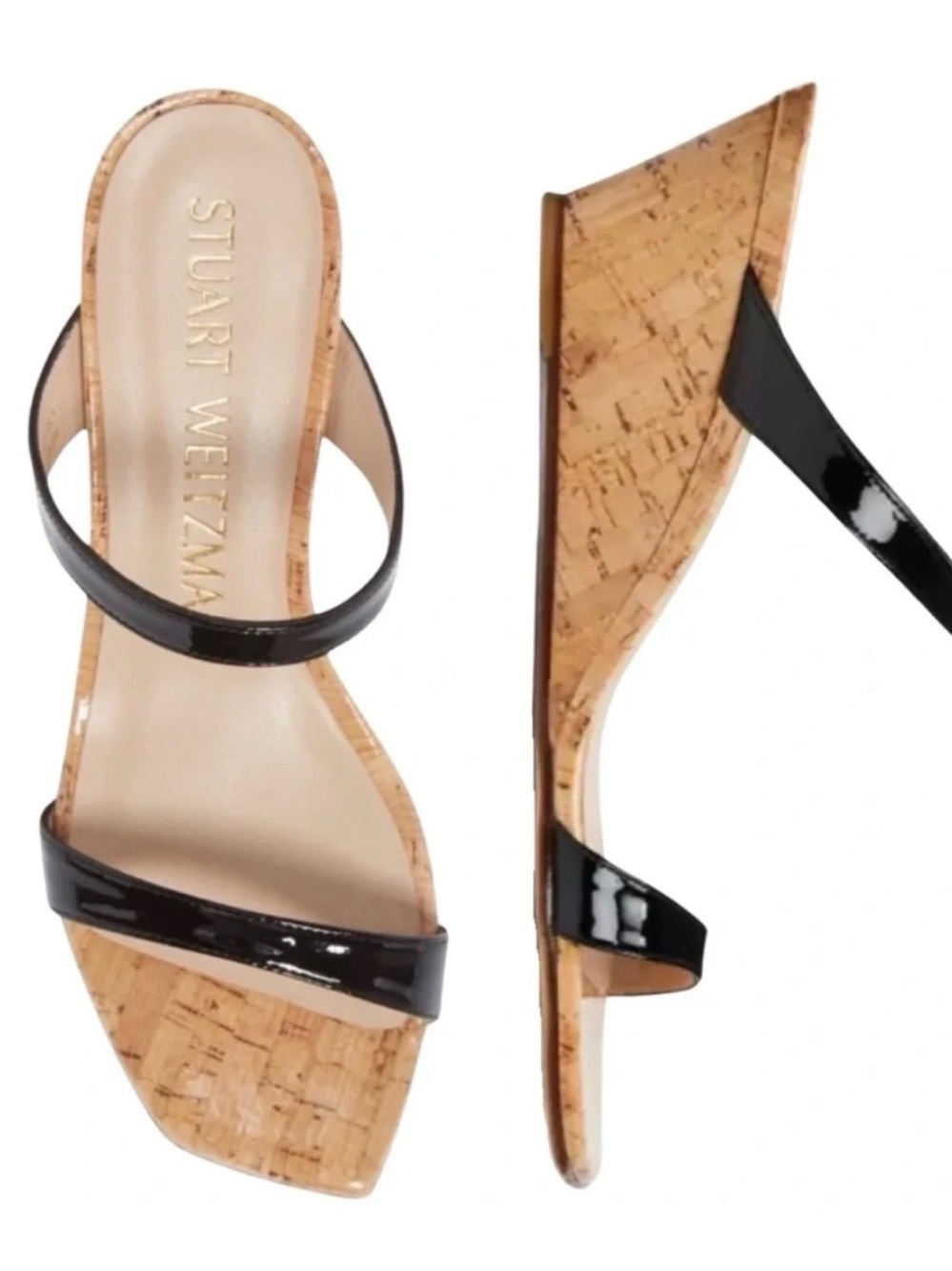Stuart Weitzman Aleena 50 Wedge Slide Sandal‎ size 10.5